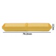 SP Bel-Art Spinbar Teflon Octagon Magnetic Stirring Bar; 76.2 x 12.7mm, Yellow