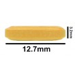 SP Bel-Art Spinbar Teflon Octagon Magnetic Stirring Bar; 12.7 x 3.2mm, Yellow