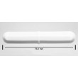 SP Bel-Art Spinbar Teflon Octagon Magnetic Stirring Bar; 76.2 x 12.7mm, White