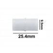 SP Bel-Art Spinbar Teflon Cylindrical Magnetic Stirring Bar; 25.4 x 9.5mm, White