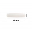 SP Bel-Art Spinbar Teflon Round with Tapered Ends Magnetic Stirring Bar; 40 x 9mm, White