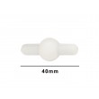 SP Bel-Art Saturn Spinbar Teflon Magnetic Stirring Bar; 40mm, White
