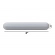 SP Bel-Art Spinbar Teflon Polygon Magnetic Stirring Bar; 3 x ½ in., White, without Pivot Ring