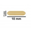 SP Bel-Art Spinbar Teflon Micro (Flea) Magnetic Stirring Bar; 10 x 3mm, Yellow