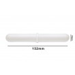 SP Bel-Art Spinbar Giant Polygon Teflon Magnetic Stirring Bar; 152 x 19mm, White, with Pivot Ring
