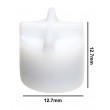 SP Bel-Art Spinfin Teflon Magnetic Stirring Bar; 12.7 x 12.7mm, White