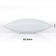 SP Bel-Art Spinbar Teflon Elliptical (Egg-Shaped) Magnetic Stirring Bar; 63.5 x 19mm, White