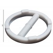 SP Bel-Art Spinring Teflon Magnetic Stirring Bar; 50.8 x 8mm, 57.2mm Ring O.D., White