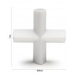 SP Bel-Art Spinplus Teflon Magnetic Stirring Bar; 25.4 x 14.3mm, White
