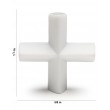 SP Bel-Art Spinplus Teflon Magnetic Stirring Bar; 38.1 x 15.8mm, White