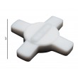 SP Bel-Art Spinstar Teflon Magnetic Stirring Bar; 44mm, fits 100ml Beakers, White