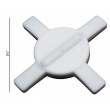 SP Bel-Art Spinstar Teflon Magnetic Stirring Bar; 70mm, fits 400ml Beakers, White