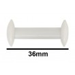 SP Bel-Art Circulus Teflon Magnetic Stirring Bar; 36mm Length, White