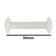 SP Bel-Art Circulus Teflon Magnetic Stirring Bar; 54mm Length, White 
