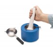 SP Bel-Art Liquid Nitrogen Cooled Mortar; Stainless Steel Ladle and Reservoir; 6½ in. D x 4½ in. H 