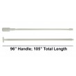SP Bel-Art Safety Acid/Caustic Sampler; 16oz, 8ft 2 Piece Handle, Plastic