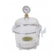 SP Bel-Art Lab Companion Clear Polycarbonate Round Style Vacuum Desiccator; 6 Liter