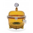 SP Bel-Art Lab Companion Amber Polycarbonate Round Style Vacuum Desiccator; 10 Liter