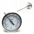 SP Bel-Art, H-B DURAC Bi-Metallic Dial Thermometer; 0 to 50C (25 to 125F), 1/2 in. NPT Threaded Connection, 75mm Dial