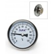 SP Bel-Art, H-B DURAC Bi-Metallic Surface Temperature Thermometer; 0/120C, 64mm Dial, Single Magnet