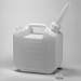 SP Bel-Art Polyethylene Jerrican; 5 Liters (1.25 Gallons), Screw Cap, 1 in. I.D. Spout