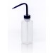 SP Bel-Art Narrow-Mouth 250ml (8oz) Polyethylene Wash Bottles; Blue Polypropylene Cap, 28mm Closure (Pack of 6)