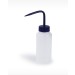 SP Bel-Art Wide-Mouth 250ml (8oz) Polyethylene Wash Bottles; Blue Polypropylene Cap, 38mm Closure (Pack of 6)
