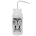 SP Bel-Art Safety-Vented / Labeled 2-Color Ethanol Wide-Mouth Wash Bottles; 500ml (16oz), Polyethylene w/Natural Polypropylene Cap (Pack of 3)