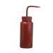 SP Bel-Art Red 500ml (16oz) Polyethylene Wash Bottles; Polypropylene Cap, 53mm Closure (Pack of 6)
