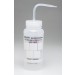 SP Bel-Art Safety-Labeled 4-Color LYOB Wide-Mouth Wash Bottles; 500ml (16oz), Polyethylene w/Natural Polypropylene Cap (Pack of 4)