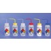 4-Color Wash Bottles – Right-to-Know, Safety-Labeled, Wide-Mouth