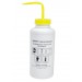 SP Bel-Art Right-to-Know Safety-Vented / Labeled 4-Color Sodium Hypochlorite (Bleach) Wide-Mouth Wash Bottles; 1000ml (32oz), Polyethylene w/Yellow Polypropylene Cap (Pack of 2)