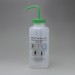 SP Bel-Art GHS Labeled Safety-Vented Methanol Wash Bottles; 1000ml (32oz), Polyethylene w/Green Polypropylene Cap (Pack of 2)