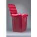 SP Bel-Art Polypropylene Biohazard Disposal Can with Lift-up Cover for 19W x 23 in. H Bags; 9 x 12 x 11¹/₂ in.