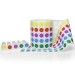 SP Bel-Art Cryogenic Storage Labels; Roll of 9.5mm Dots for 0.5-1.5ml Tubes, Assorted (5000 labels)