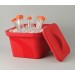 SP Bel-Art Magic Touch 2 High Performance Red Ice Pan; 1.0 Liter Mini Model, With Lid