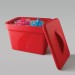 SP Bel-Art Magic Touch 2 High Performance Red Ice Pan; 4.0 Liter Midi Model, With Lid