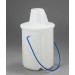 SP Bel-Art Truncated Style Acid/Solvent Bottle Carrier; Holds One 2.5 Liter (5 Pint) Bottle, Polyethylene