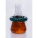 SP Bel-Art “C”-Shape Open 1.5lb Lead Ring Flask Weight with Vikem Vinyl Coating; For 500-2000ml Flasks