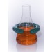SP Bel-Art “C”-Shape Open 2.0lb Lead Ring Flask Weight with Vikem Vinyl Coating; For 1000-4000ml Flasks
