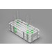 SP Bel-Art No-Wire Test Tube Rack; For 16-20mm Tubes, 40 Places, White