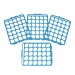 SP Bel-Art Switch-Grid Test Tube Rack Grids; For 13-16mm Tubes, Blue (Pack of 4)