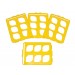 SP Bel-Art Switch-Grid Test Tube Rack Grids; For 25-30mm Tubes, Yellow (Pack of 4)