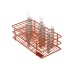 SP Bel-Art Poxygrid Test Tube Rack; For 10-13mm Tubes, 72 Places, Orange