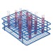 SP Bel-Art Poxygrid Test Tube Rack; For 10-13mm Tubes, 108 Places, Blue