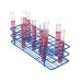 SP Bel-Art Poxygrid Test Tube Rack; For 13-16mm Tubes, 48 Places, Blue