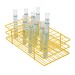 SP Bel-Art Poxygrid Test Tube Rack; For 13-16mm Tubes, 72 Places, Yellow