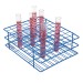 SP Bel-Art Poxygrid Test Tube Rack; For 16-20mm Tubes, 80 Places, Blue