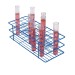 SP Bel-Art Poxygrid Test Tube Rack; For 20-25mm Tubes, 40 Places, Blue
