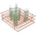SP Bel-Art Poxygrid Test Tube Rack; For 20-25mm Tubes, 80 Places, Orange